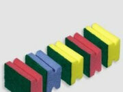 Виды мочалок для мытья посуды и диспенсеры для мыла