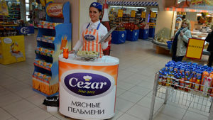 «ТехноМерч»: дегустационные столы с доставкой по всей России